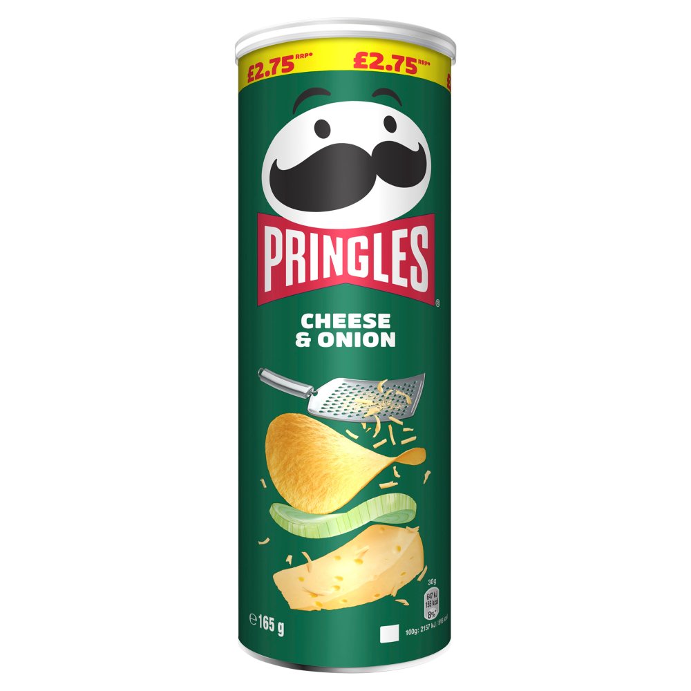 Pringles Salt & Vinegar Crisps Can 165g