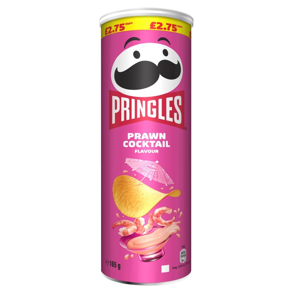 Pringles Prawn Cocktail Crisps Can 165g