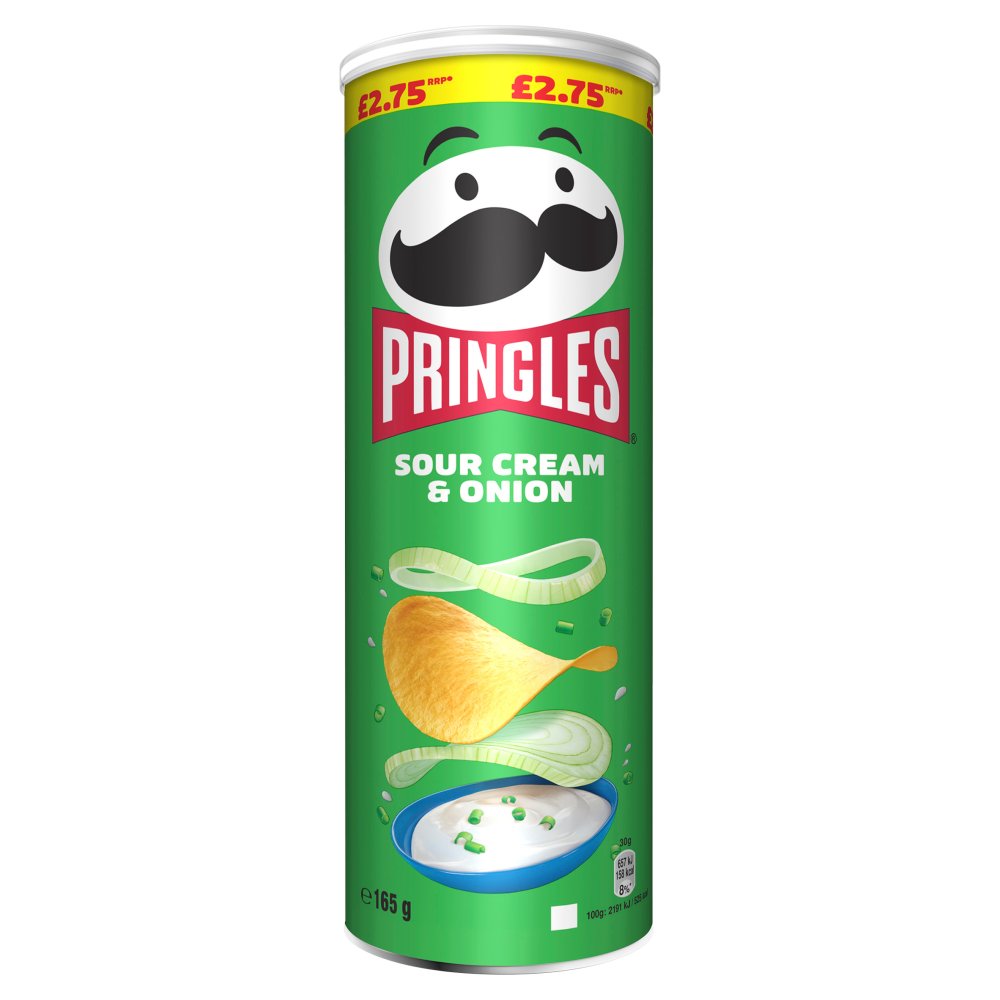 Pringles Sour Cream & Onion 165g