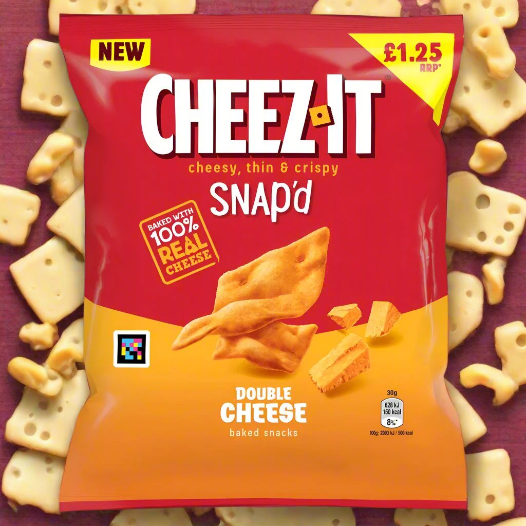 Cheez-It Double Cheese Thin & Crispy Baked Snacks 65g PMP £1.25
