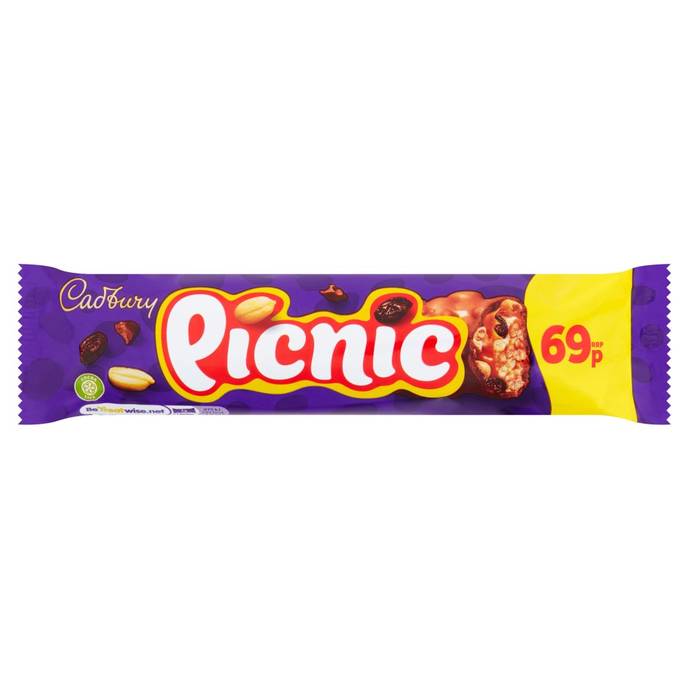 Cadbury Picnic Chocolate Bar 69p PMP 48.4g