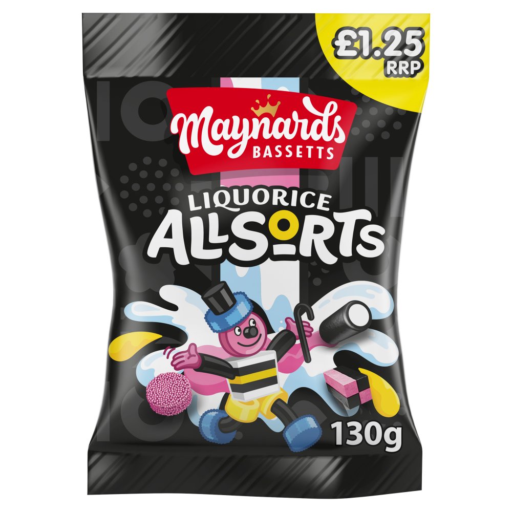 Maynards Bassetts Liquorice Allsorts Sweets Bag 130g £1.25