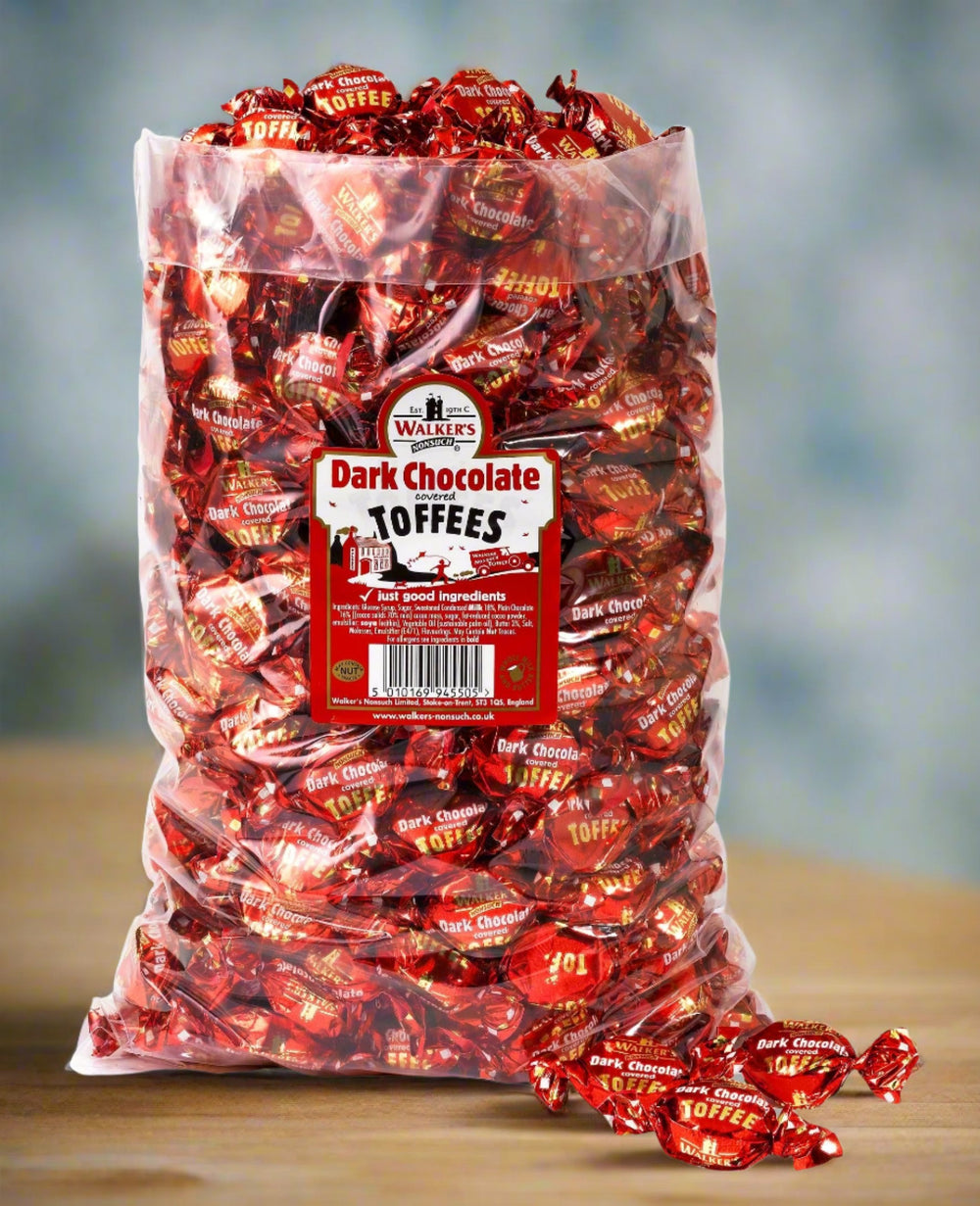 Walker's Nonsuch Dark Chocolate Covered Toffees 100g