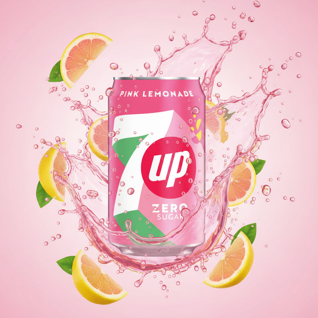 7 UP Zero Pink Lemonade Can 330ml