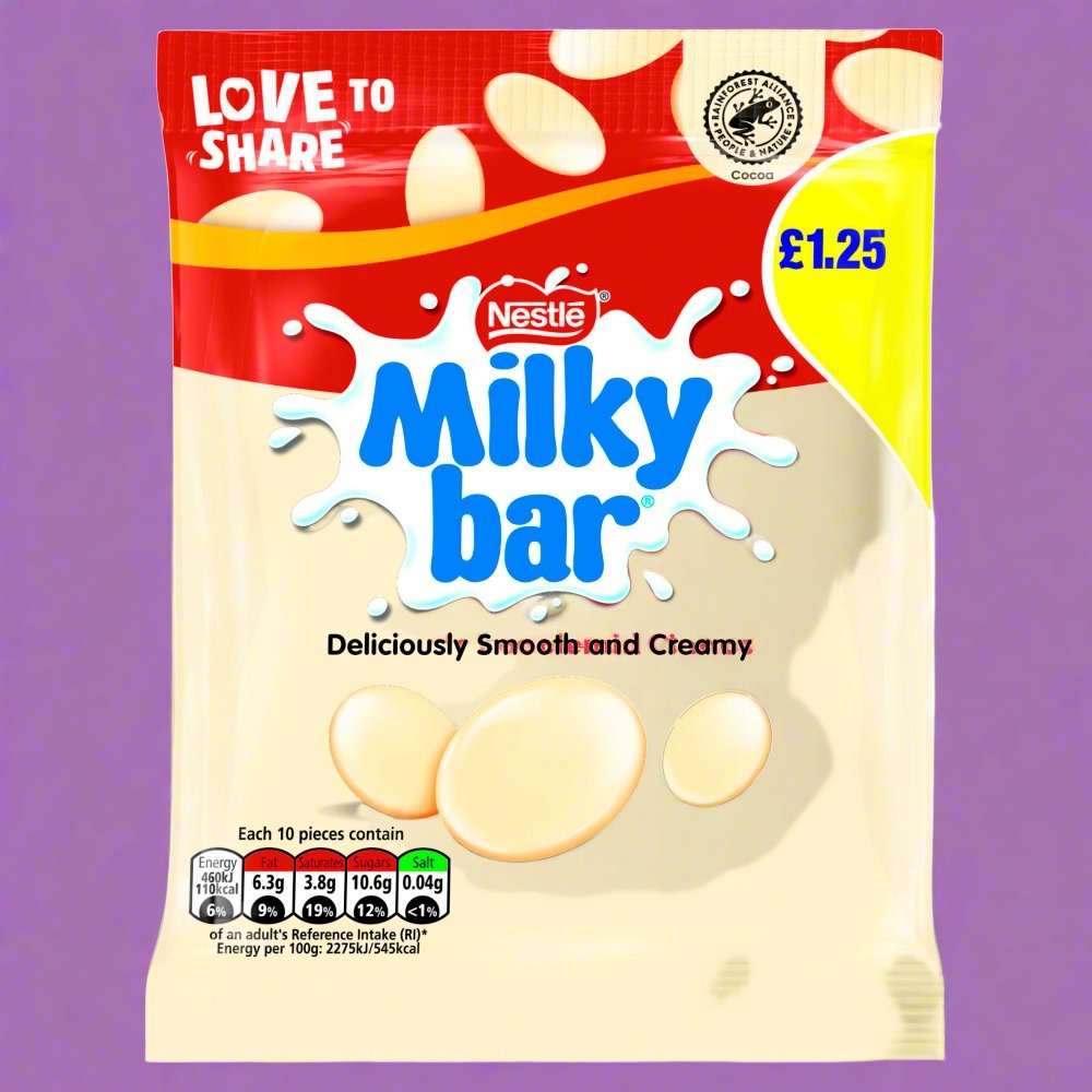 Milkybar White Chocolate Giant Buttons Share Bag 85g