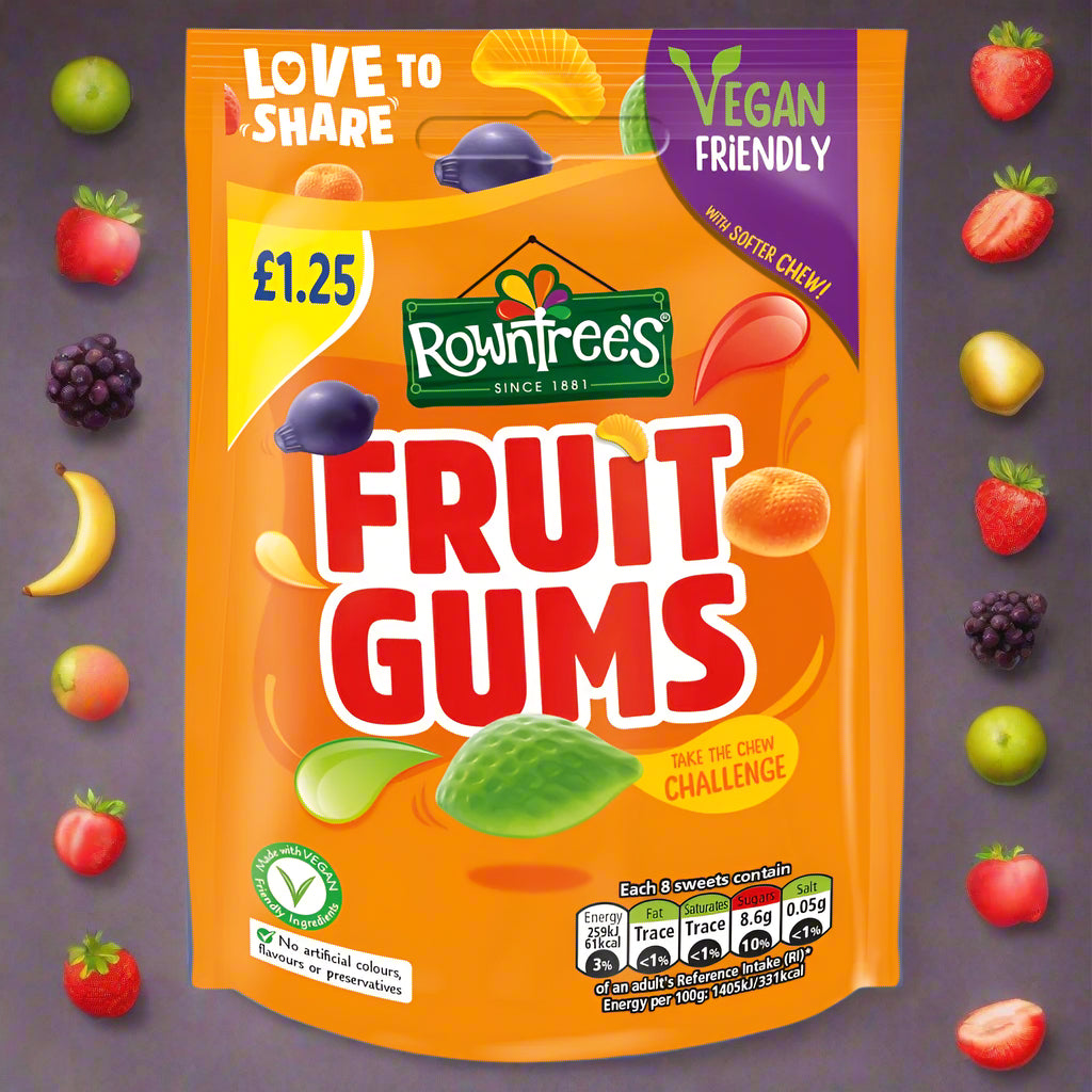 Rowntree's Fruit Gums  Sweets Sharing Bag 120g £1.25