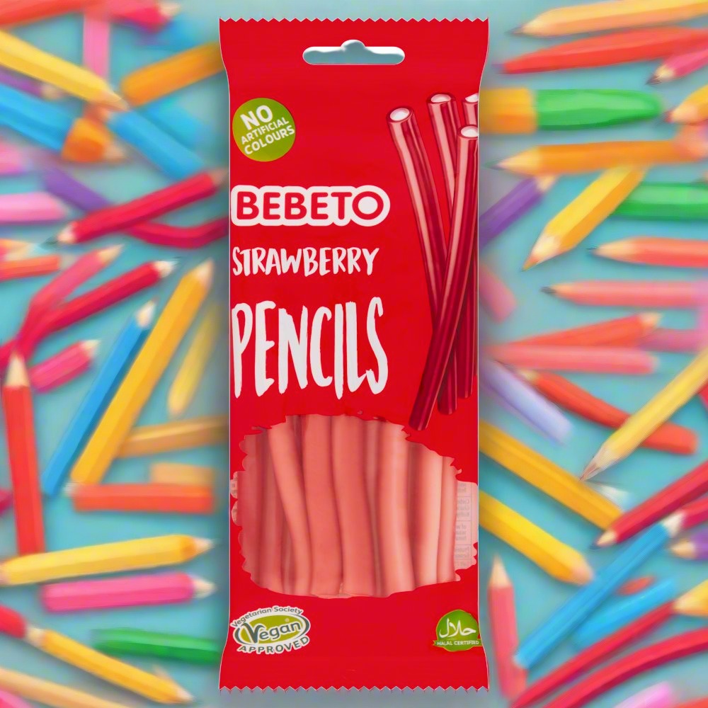 Bebeto Strawberry Pencils 160g