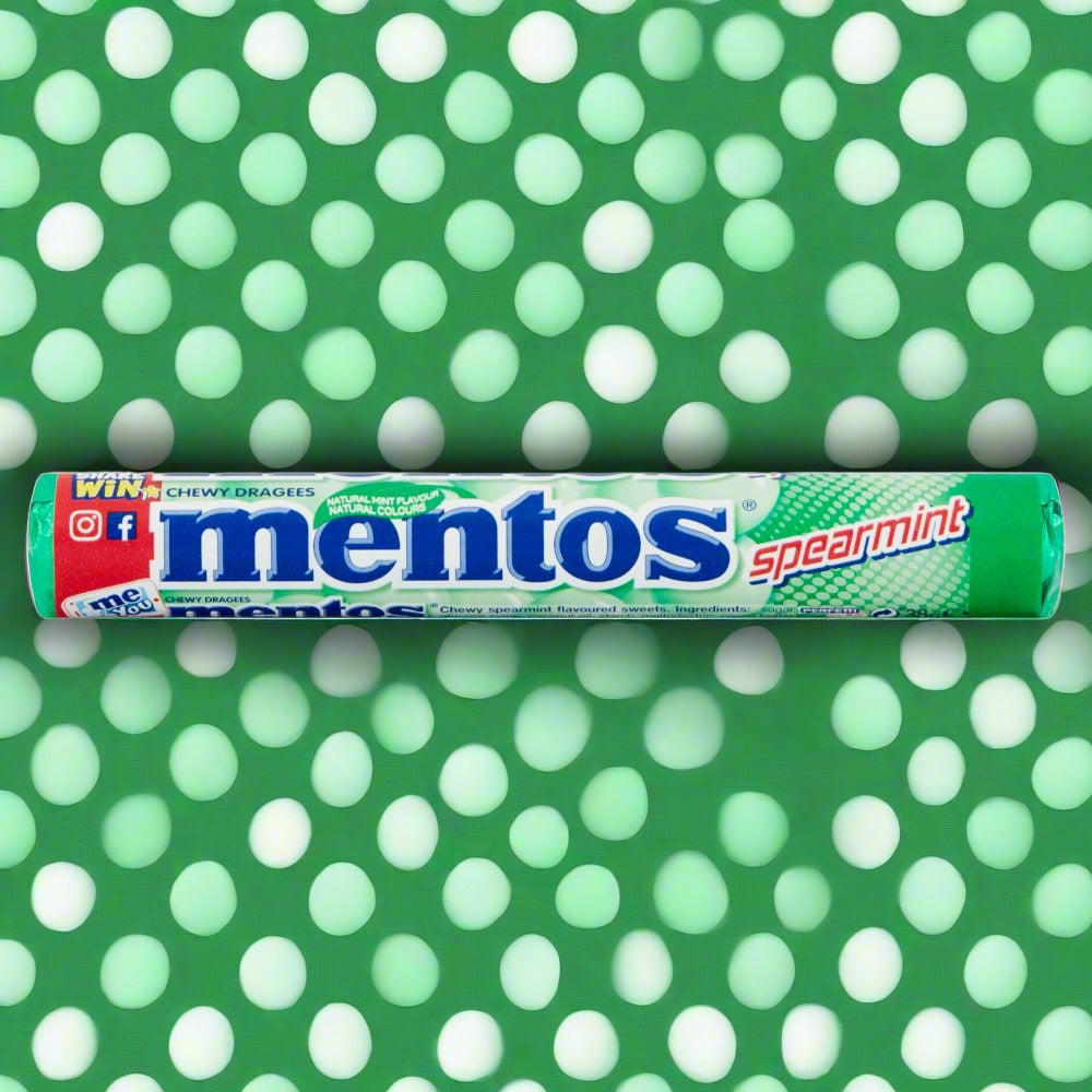 Mentos Spearmint Chewy Dragees 38g