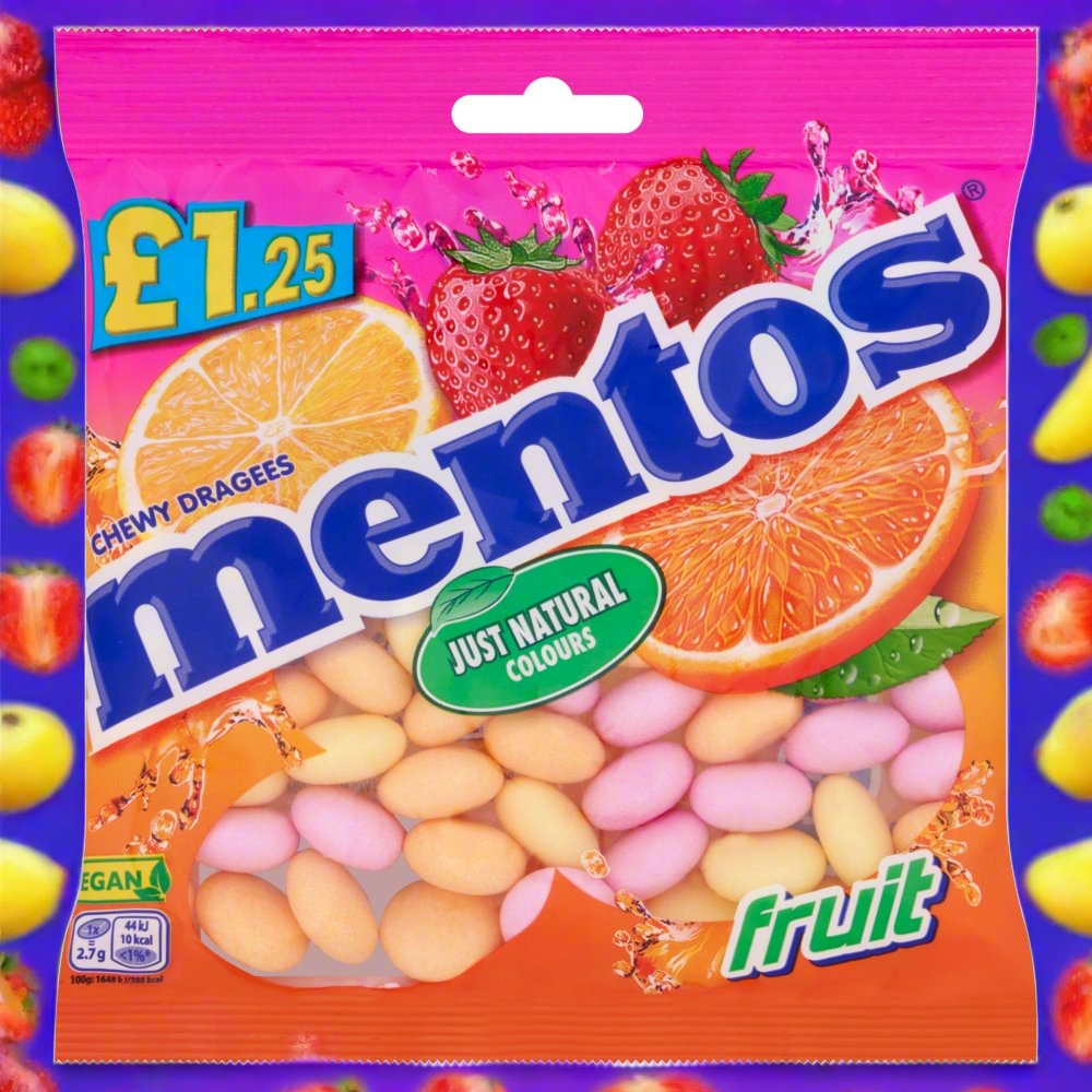 Mentos Fruit Bag 135g