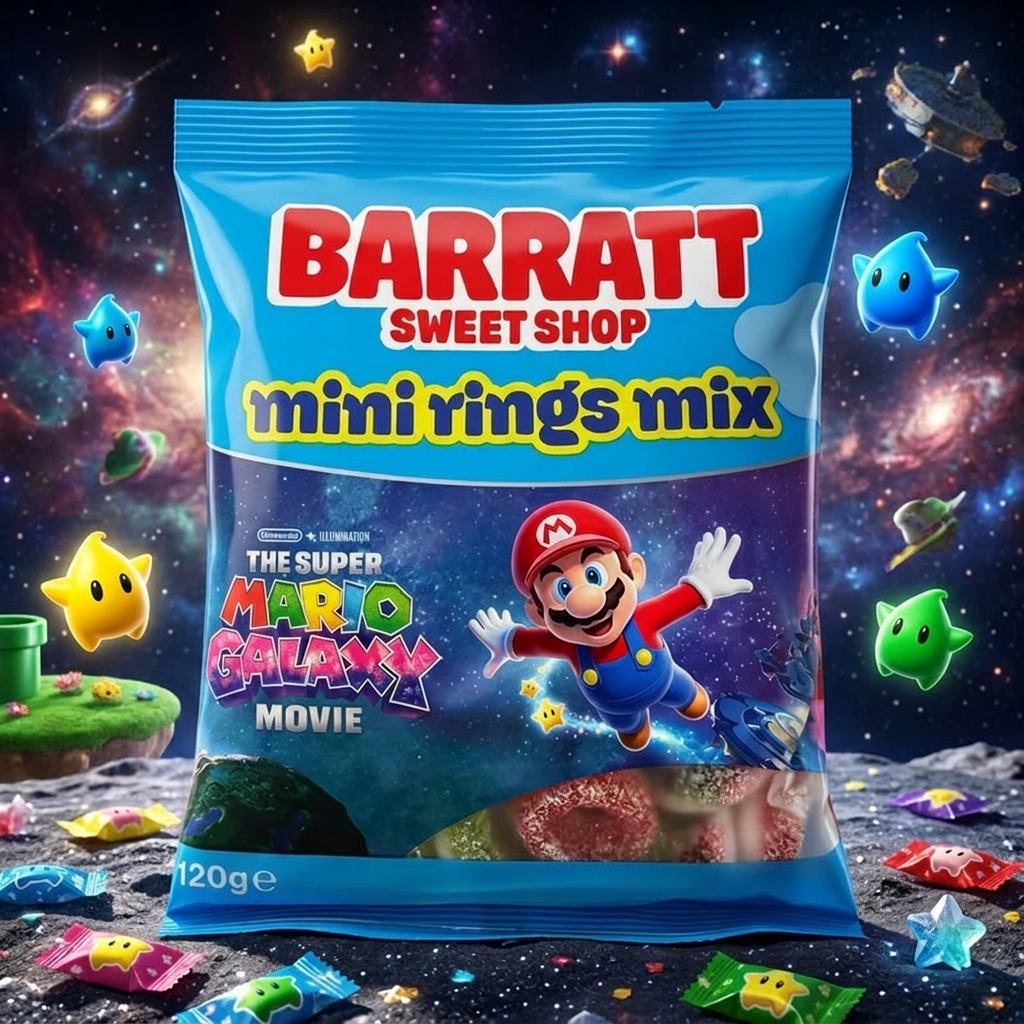 Barratt Super Mario Galaxy Mini Rings 120g £1.15 PMP