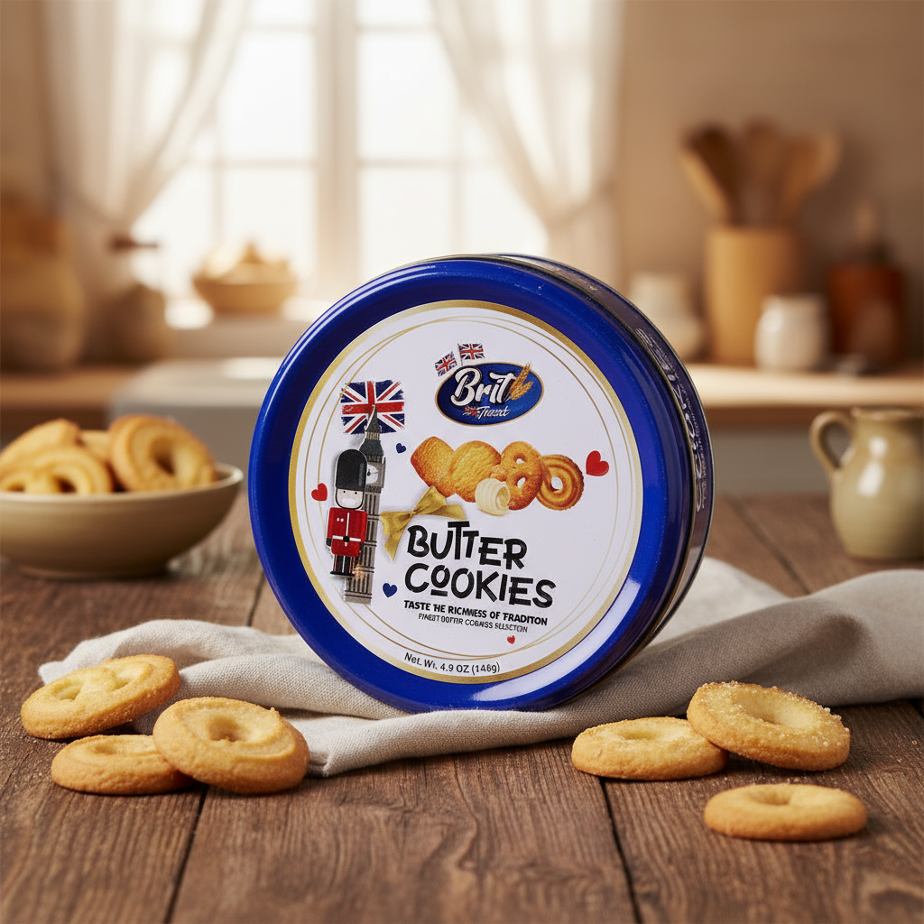 Brit Treat Butter Cookies Tin 140g
