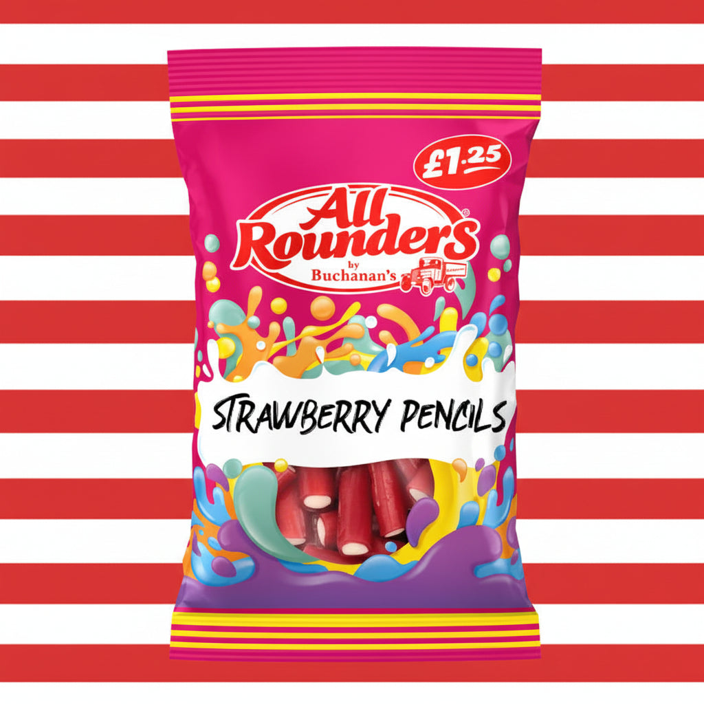 Buchanan’s All Rounders Strawberry Pencils 110g 