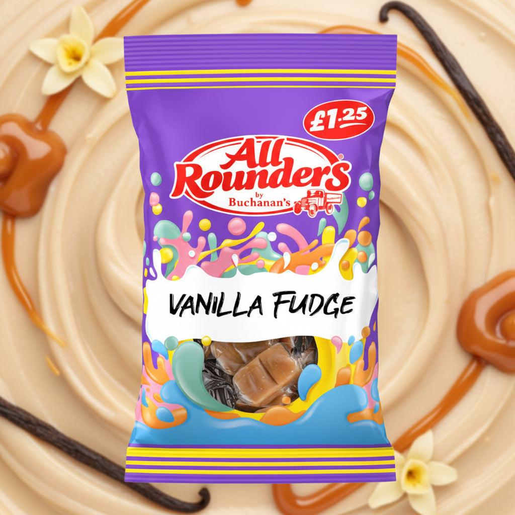 Buchanan’s All Rounders Vanilla Fudge 100g
