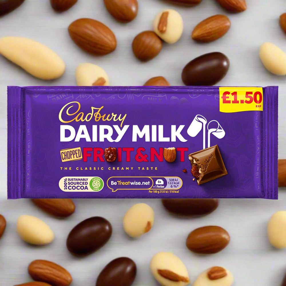 Cadbury Dairy Milk Chopped Fruit and Nut Chocolate Bar 95g £1.50 PMP
