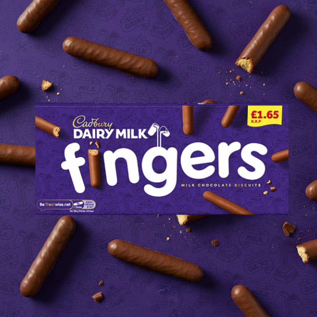 Cadbury Dairy Milk Fingers Milk Chocolate Covered Biscuits 114g PMP £1.65