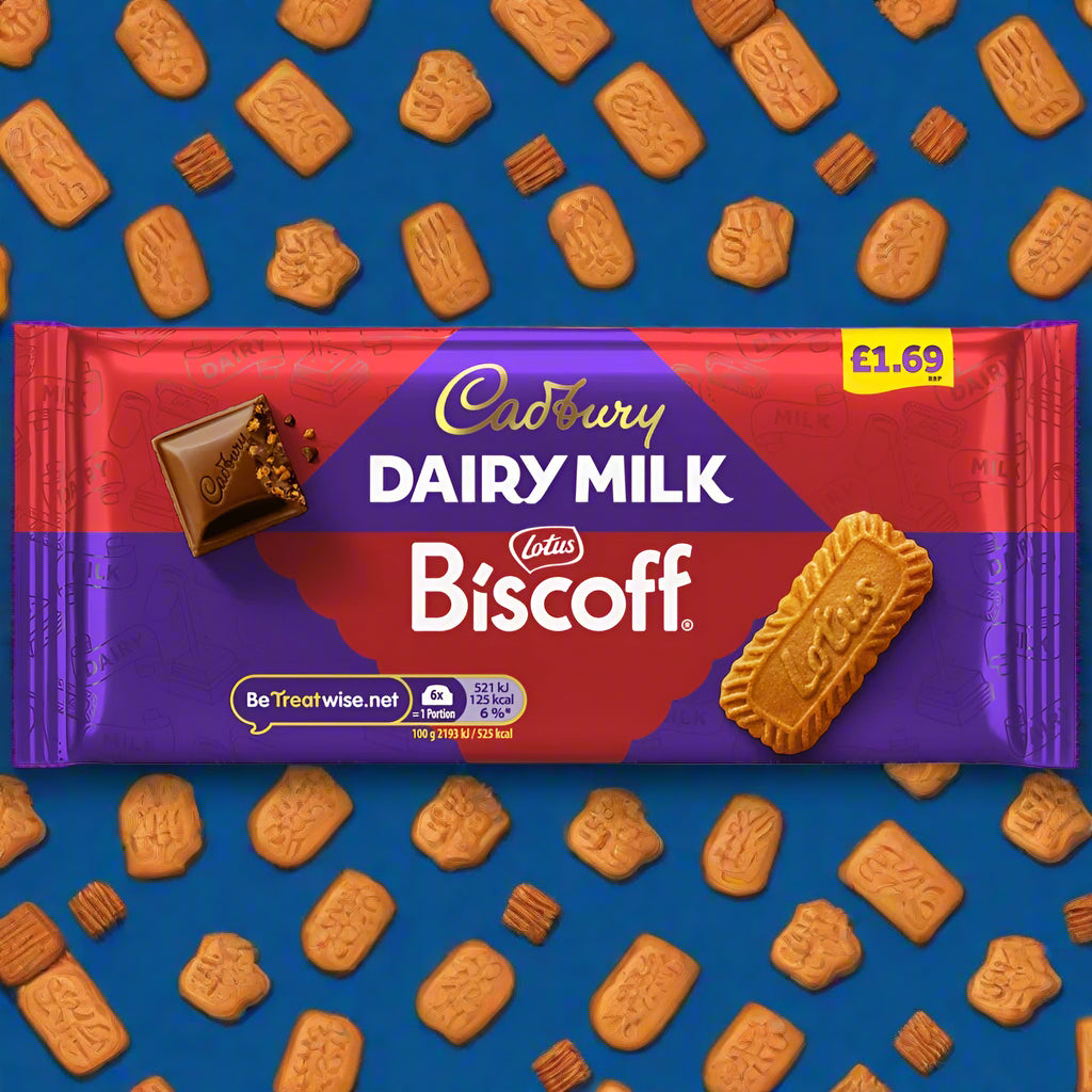 Cadbury Dairy Milk With Lotus Biscoff Chocolate Bar 95g £1.69 PMP
