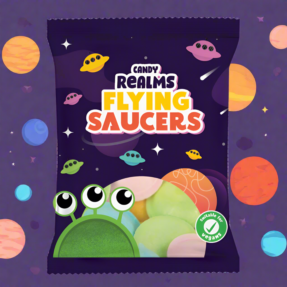 Candy Realms Flying Saucers Bag 36g
