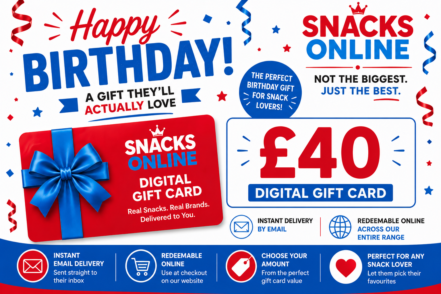 Snacks Online Birthday Digital Gift Card