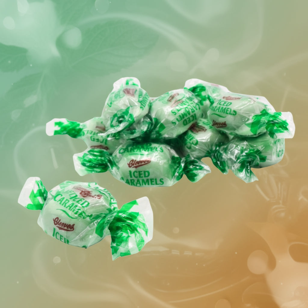 Cleeve’s Mint Iced Caramels – 100g Bagged Sweets