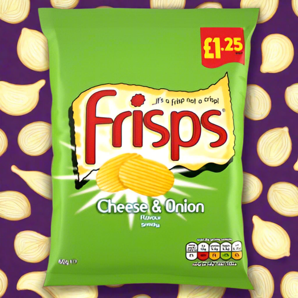 Frisps Cheese And Onion Flavour Snacks 60g Single Packet £1.25