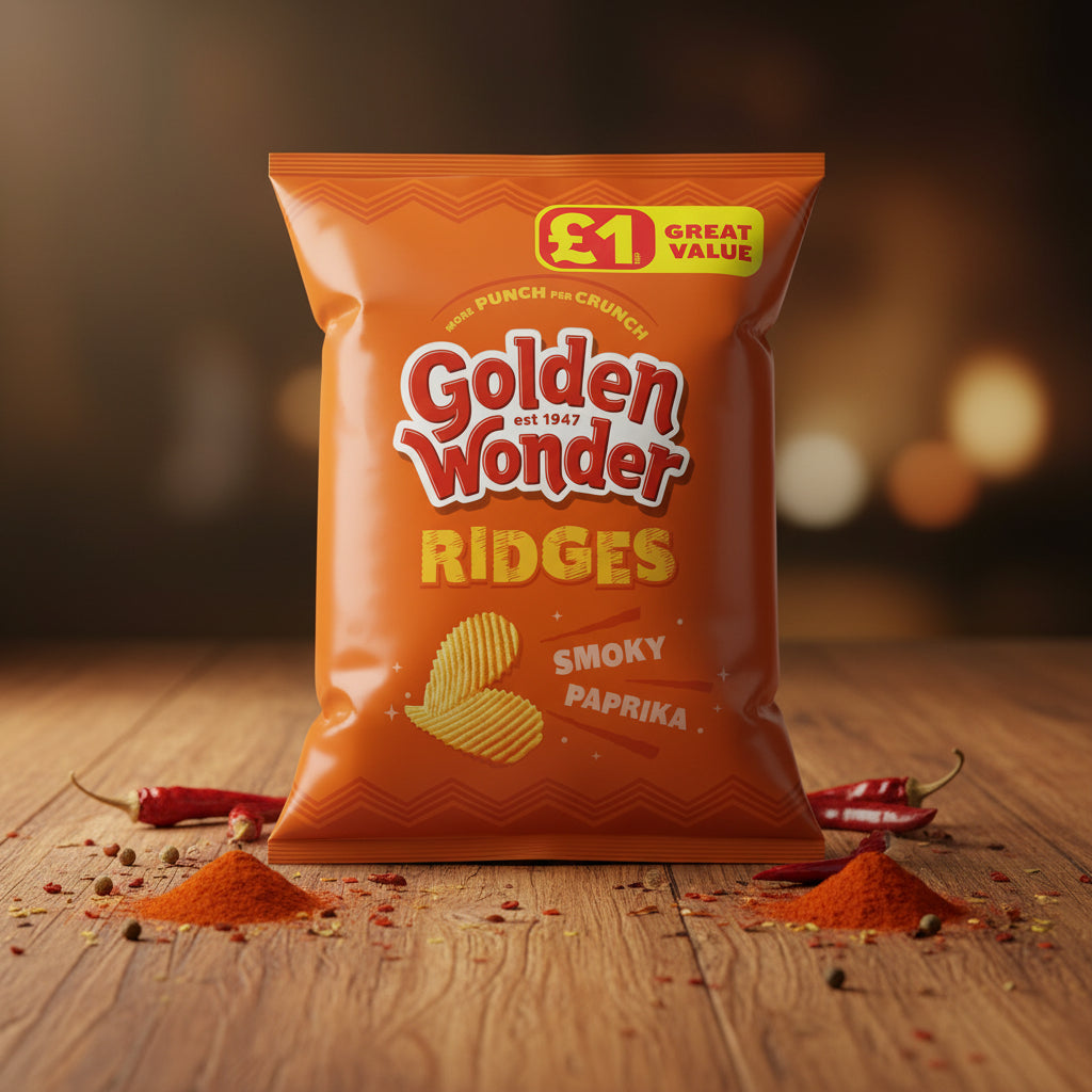 Golden Wonder Ridges Smoky Paprika 57g