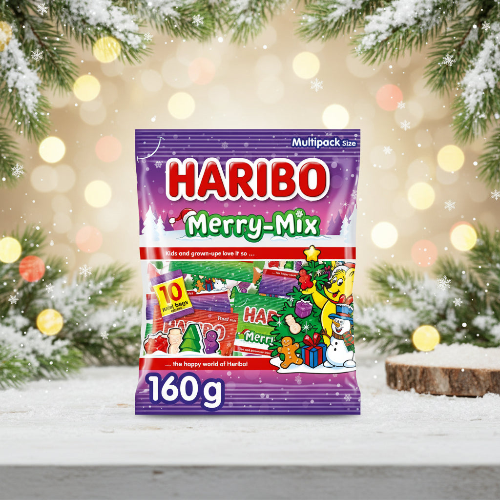 Haribo Merry Mix Fruit, Milk & Sweet Foam Multipack 160g