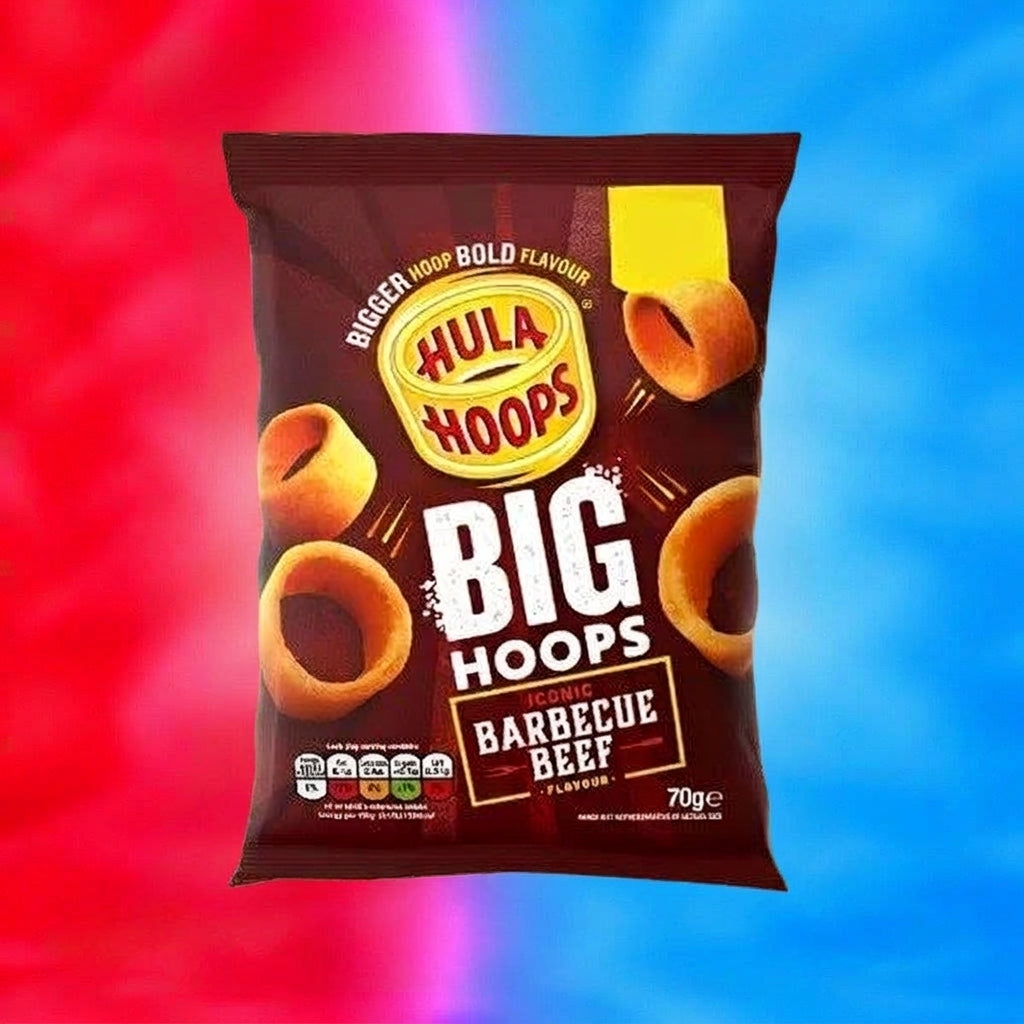 Hula Hoops Big Hoops BBQ Beef Crisps 70g