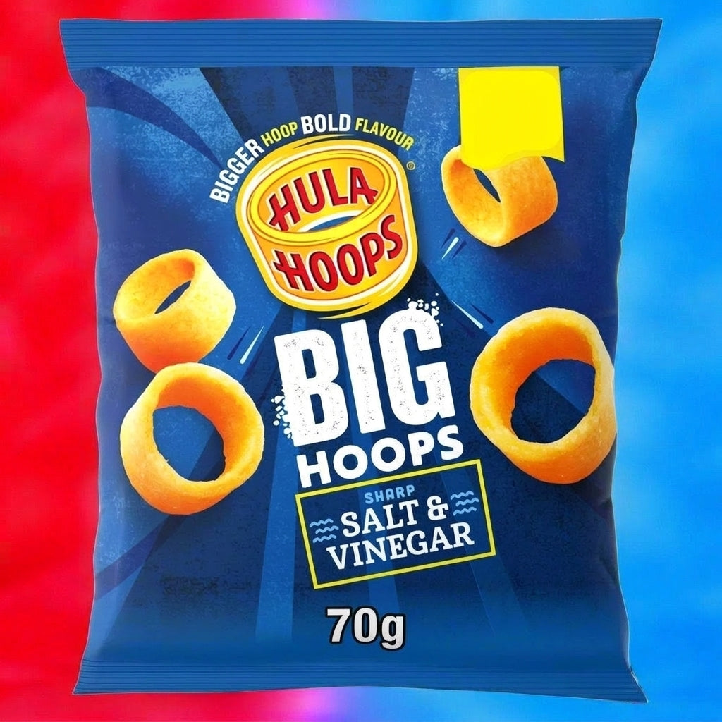 Hula Hoops Big Hoops Salt & Vinegar Crisps 70g