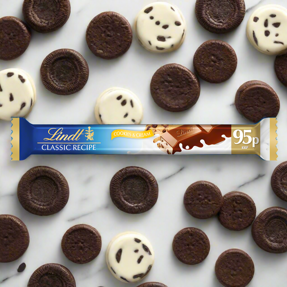 Lindt Classic Recipe Cookies & Cream Treat Bar 37g 95p PMP