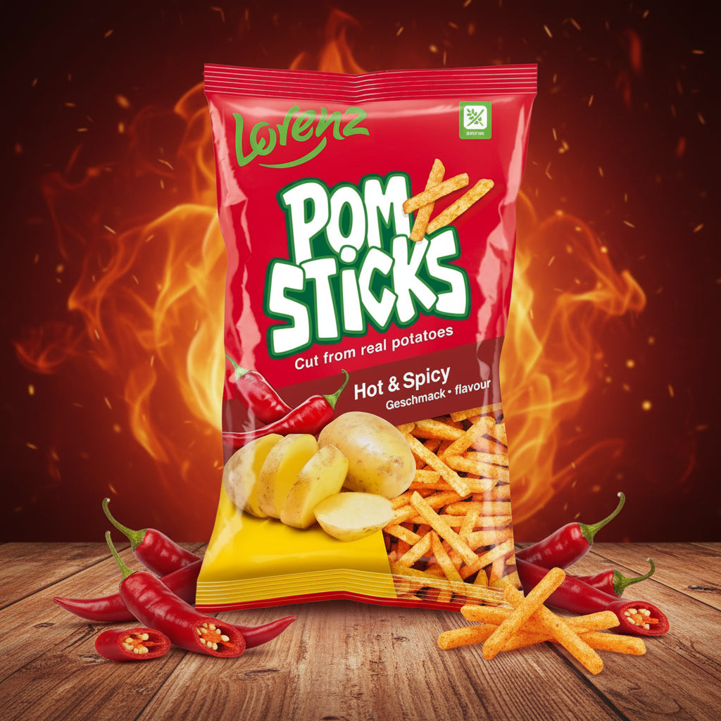 Lorenz Pomsticks Hot & Spicy 85g 