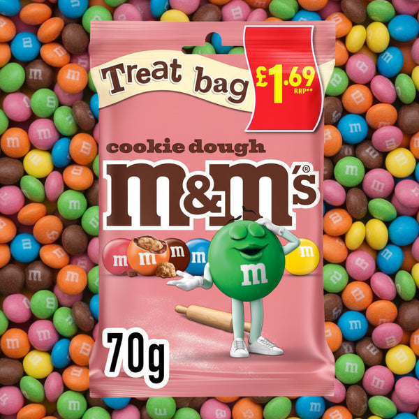 Buy M&M's Cookie Dough Milk Chocolate Bag 70g £1.69 PMP at