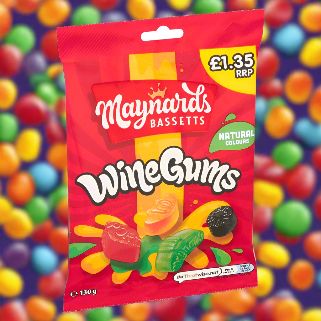 Maynards Bassetts Wine Gums Sweets Bag 130g £1.35