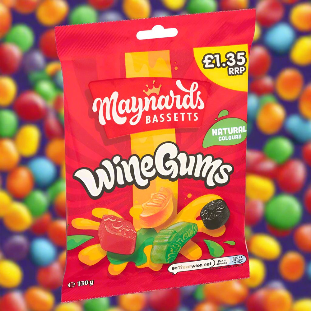 Maynards Bassetts Wine Gums Sweets Bag 130g £1.35