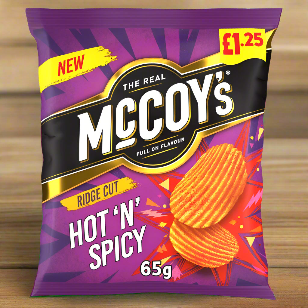McCoy's Hot 'N' Spicy Sharing Crisps 65g, £1.25 PMP
