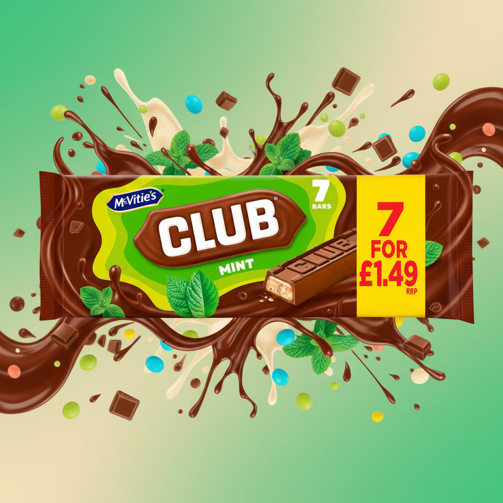McVitie's Club Mint Bars 7 x 22g (132g) £1.49