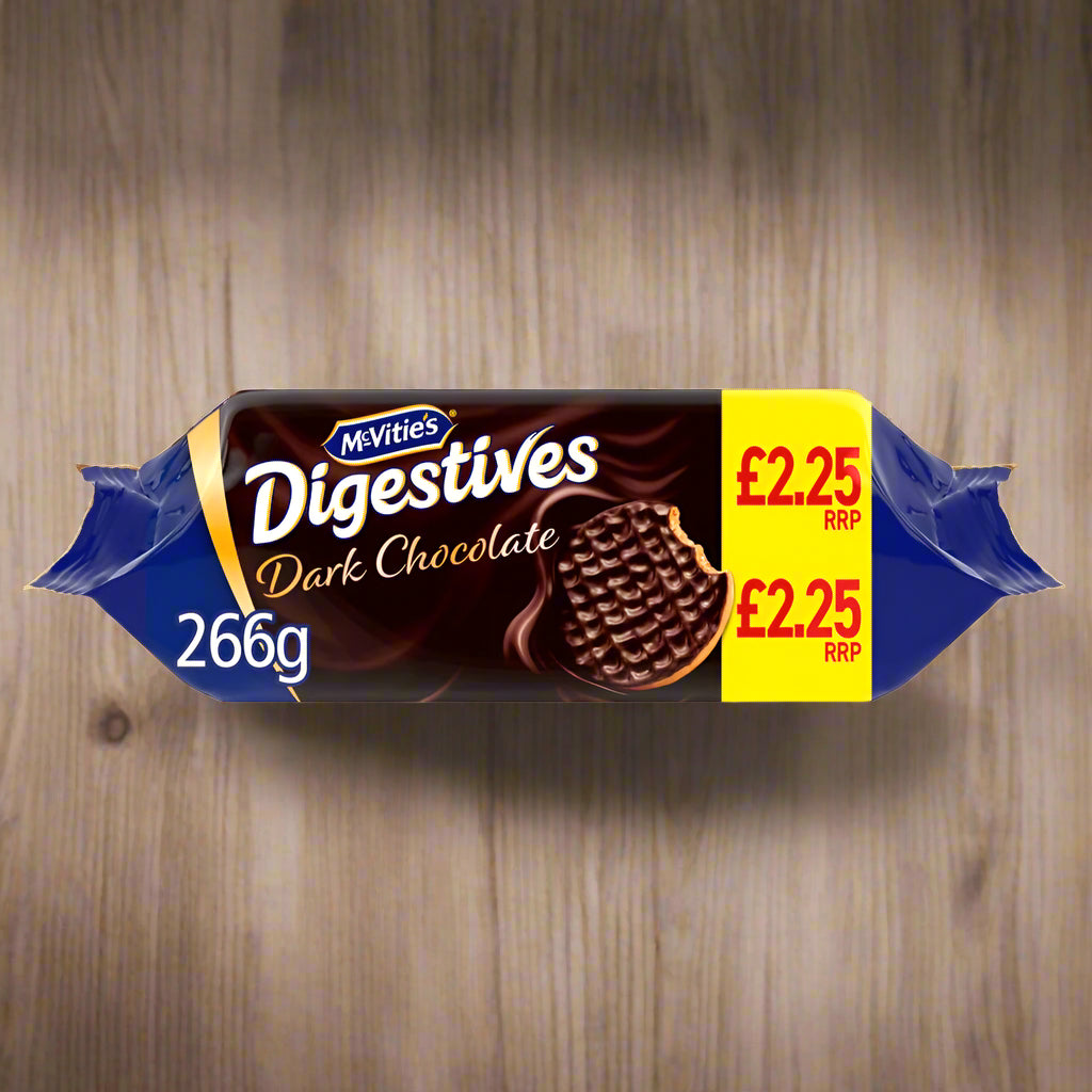 McVitie's Dark Chocolate Digestive Biscuits 266g PMP £2.25
