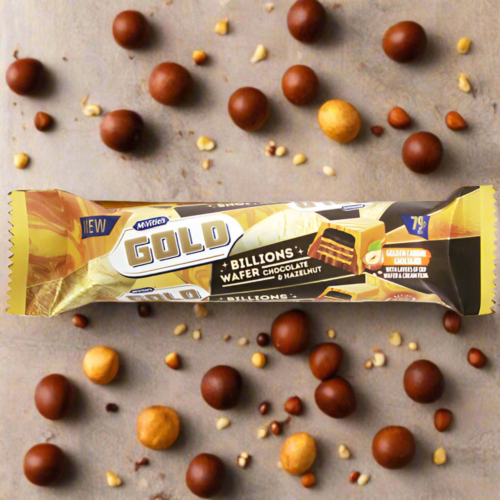 Mcvities Gold Billions Chocolate Hazlenut 79p
