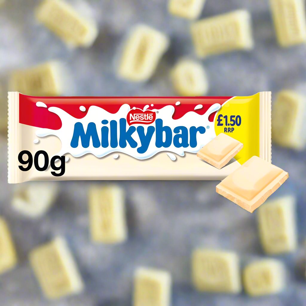 Milkybar White Chocolate Sharing Bar 90g PMP £1.50

