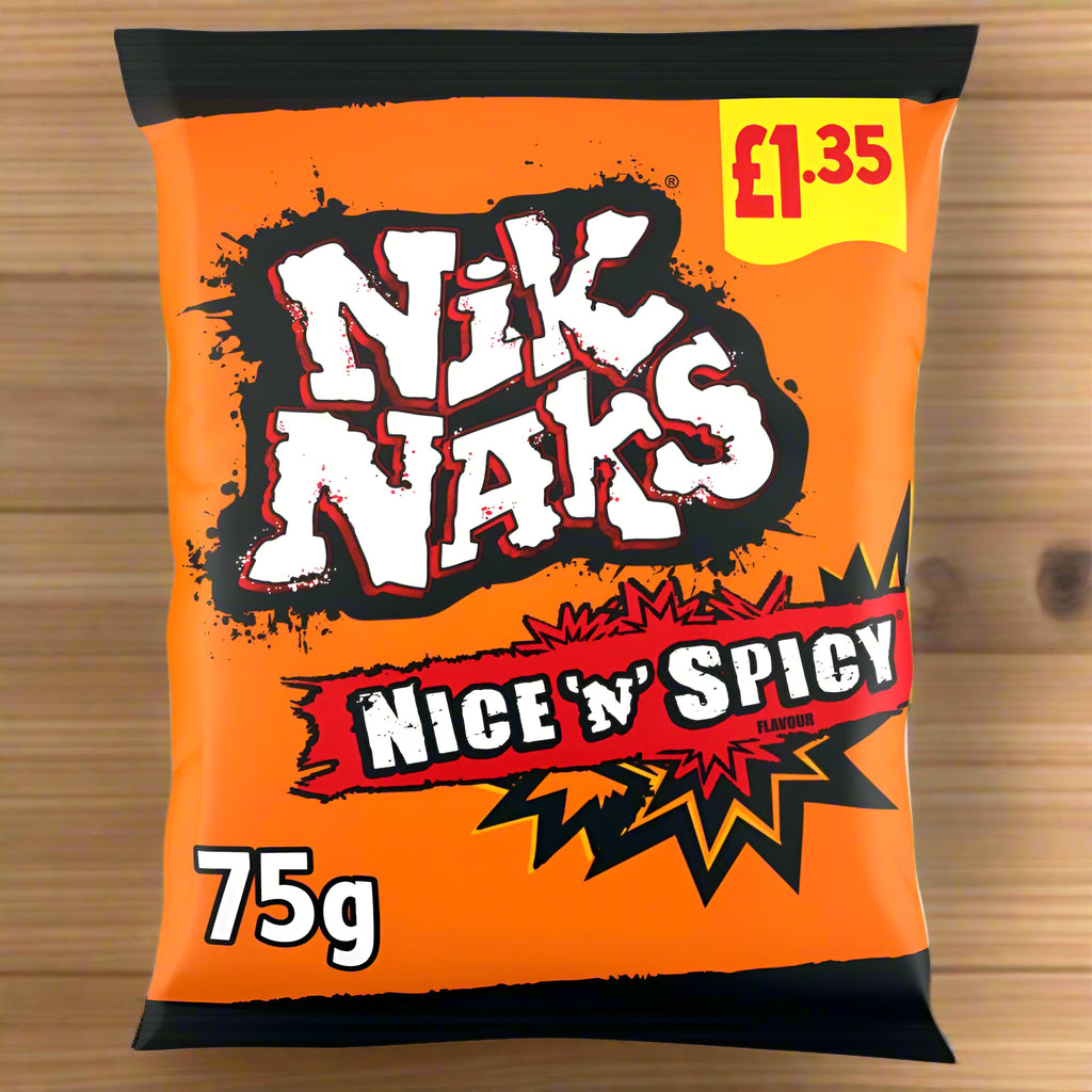 Nik Naks Nice 'n' Spicy Flavour 75g Single Packet