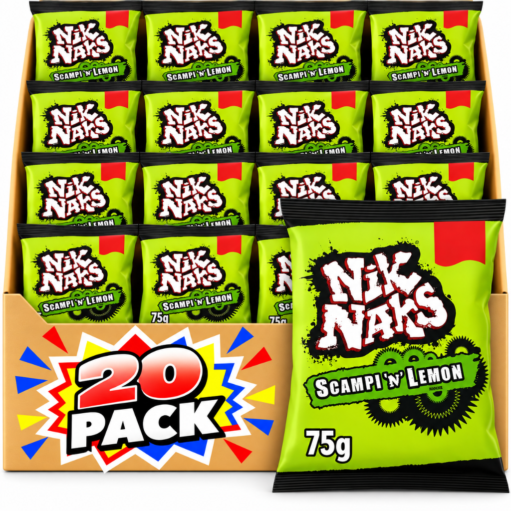 Nik Naks Scampi 'N' Lemon 75g – 20 Pack