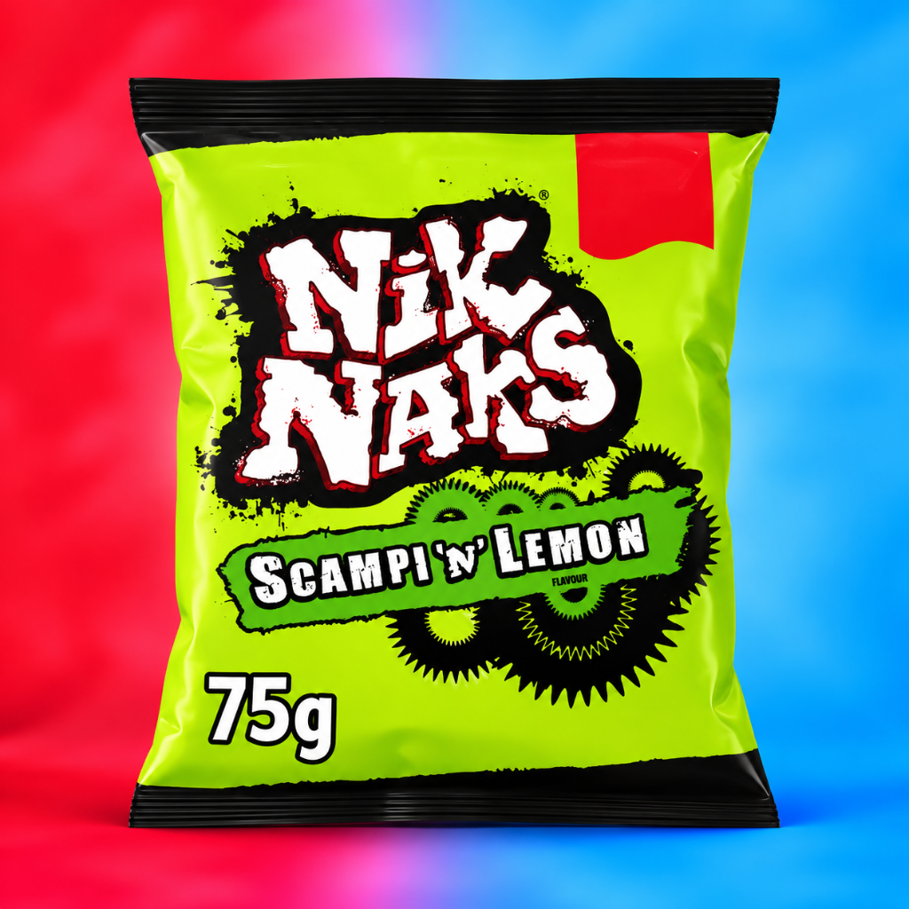 Nik Naks Scampi 'N' Lemon 75g Single Packet