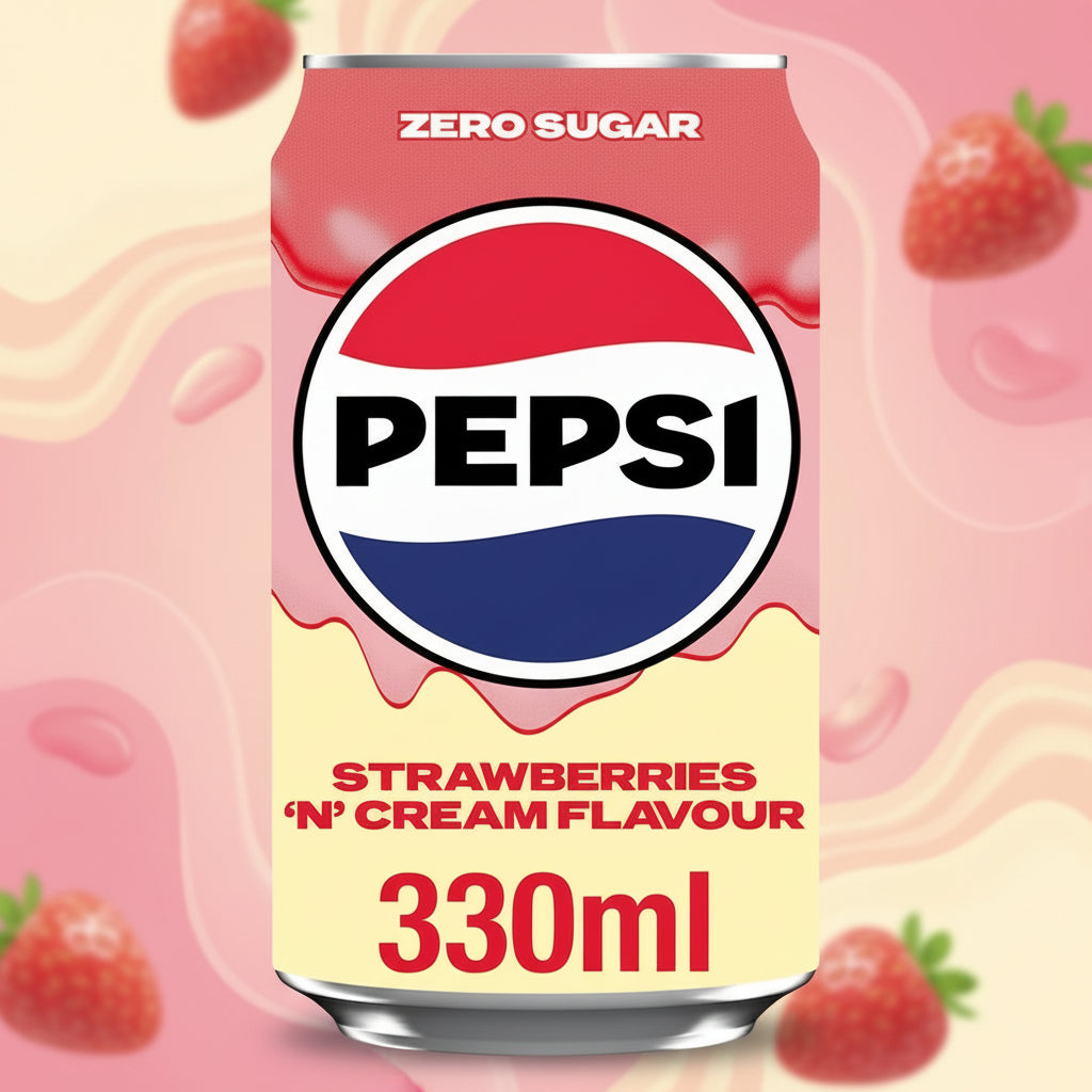 Pepsi Strawberries N Cream Zero 330ml