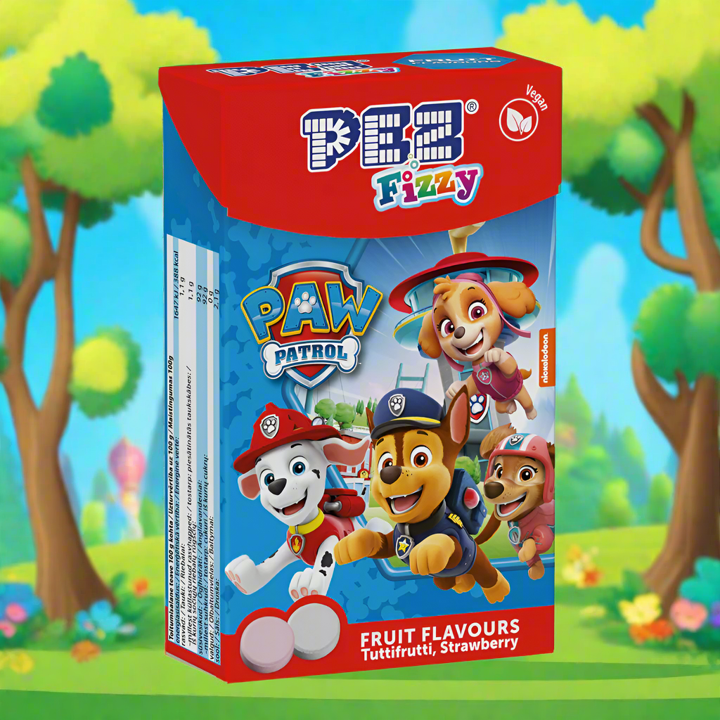 Pez Fizzy Paw Patrol Flip Top Box 30g
