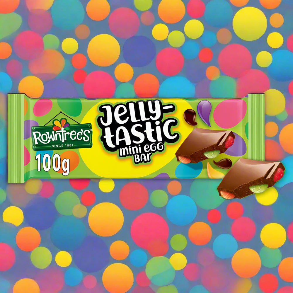 Rowntrees Jelly Tastic Mini Egg Chocolate Bar 100g