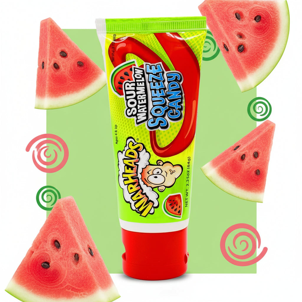 SPECIAL Warheads Sour Watermelon Squeeze Candy Tube 64g