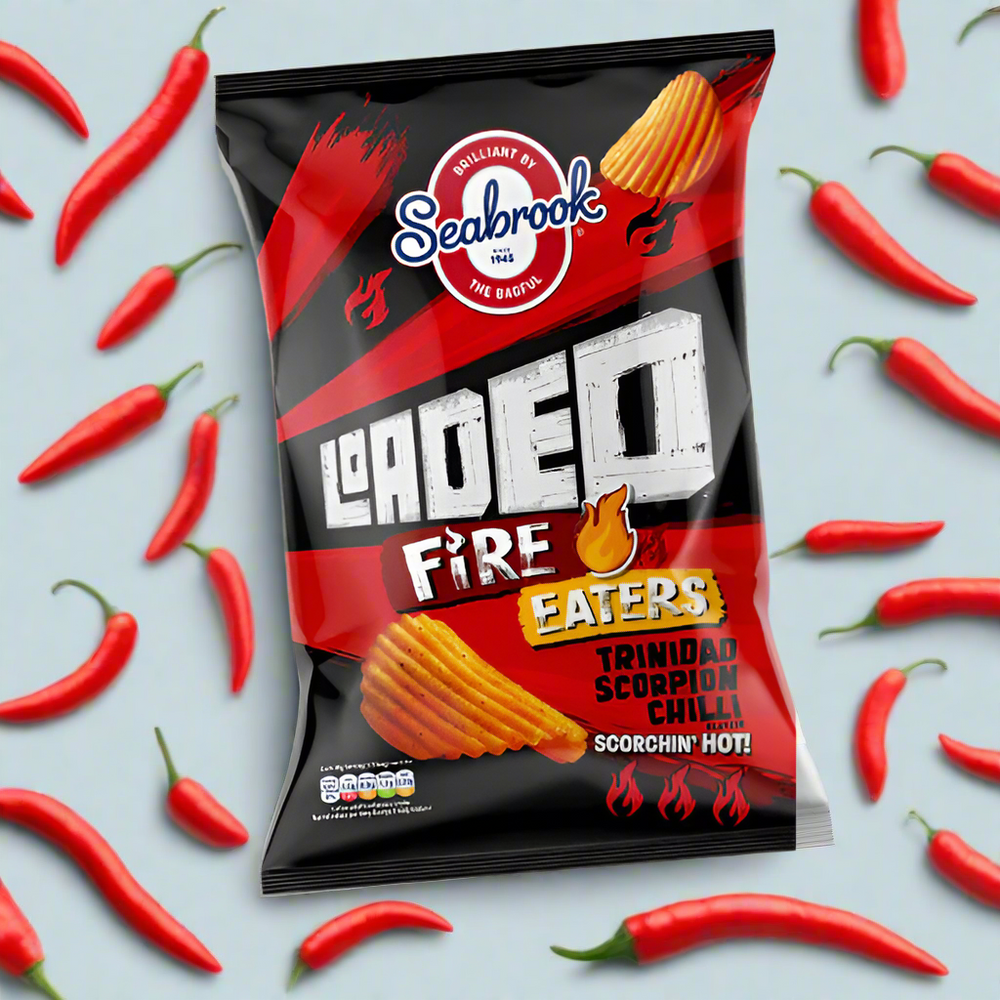 
Seabrook Loaded Fire Eaters Trinidad Scorpion Chilli 65g £1.25 PMP
