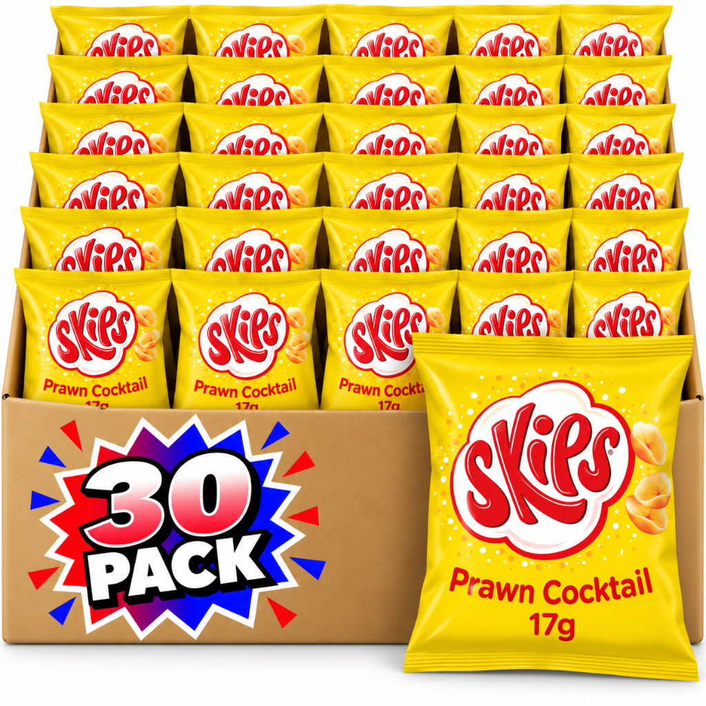 Skips Prawn Cocktail Crisps 17g 30 Pack