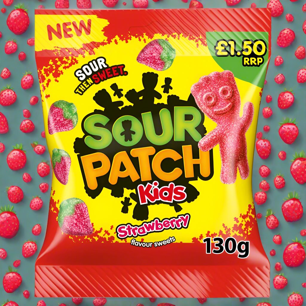 Sour Patch Kids Strawberry Flavour Sweets Bag £1.50 PMP 130g
