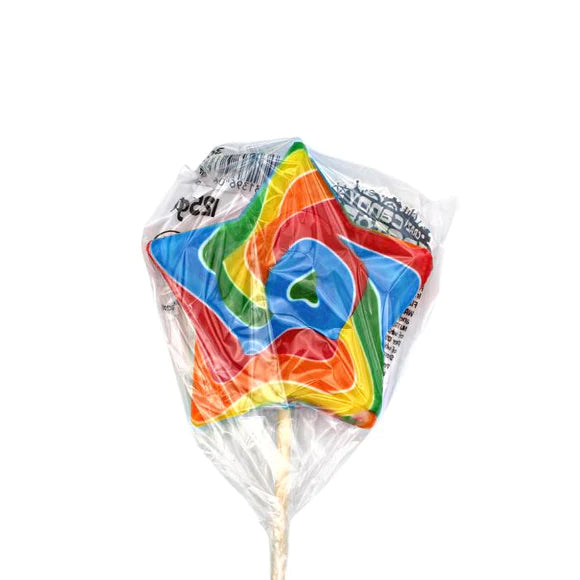 Crazy Candy Factory Star Lollipop 125g