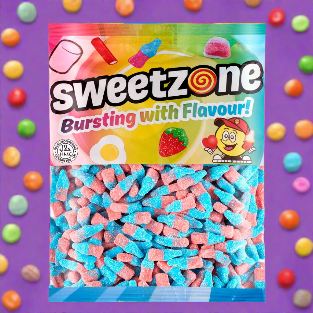 Sweetzone Fizzy Blue Bottles 1kg Bag